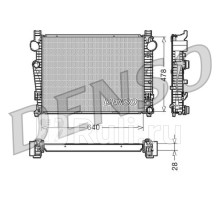 DRM17092 - Радиатор охлаждения (DENSO) Mercedes W220 (1998-2005)