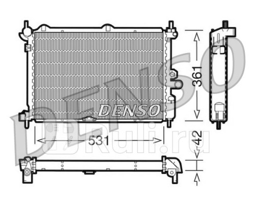 DRM20014 - Радиатор охлаждения (DENSO) Opel Astra F (1991-1998)