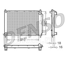 DRM23100 - Радиатор охлаждения (DENSO) Renault Clio 3 (2005-2009)