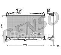 DRM44010 - Радиатор охлаждения (DENSO) Mazda 6 GG (2002-2008)