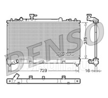DRM44023 - Радиатор охлаждения (DENSO) Mazda 6 GH (2007-2009)