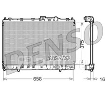 DRM45002 - Радиатор охлаждения (DENSO) Mitsubishi Colt CAO (1992-1996)