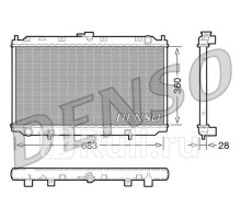 DRM46010 - Радиатор охлаждения (DENSO) Nissan Primera P11 (1995-2000)