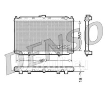 DRM46011 - Радиатор охлаждения (DENSO) Nissan Primera P11 (1999-2002)