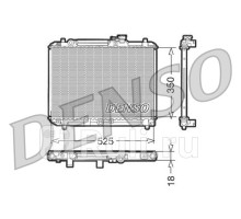 DRM47001 - Радиатор охлаждения (DENSO) Suzuki Baleno 1 (1998-2002)