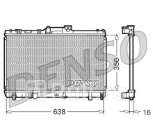 DRM50013 - Радиатор охлаждения (DENSO) Toyota Corolla AE100 (1991-2000)