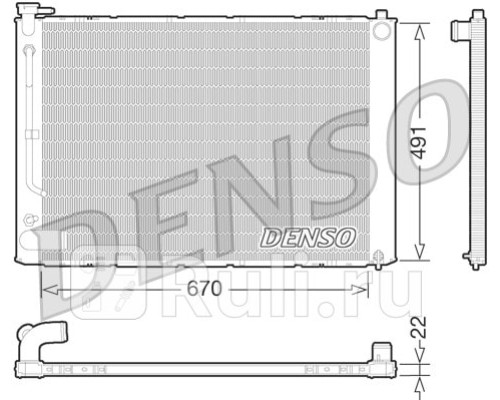 DRM51011 - Радиатор охлаждения (DENSO) Lexus RX 300 (2003-2006)