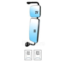 EB01BN3ZL1RLD - Зеркало правое (DEPO) Mercedes Actros MP1 (1996-2002)