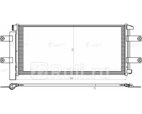 LRAC 1516 - Радиатор кондиционера (LUZAR) Mercedes Actros MP4 (2011-2022)