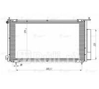 LRAC23NL - Радиатор кондиционера (LUZAR) Honda CR-V 2 рестайлинг (2004-2006)