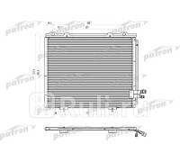 PRS1058 - Радиатор кондиционера (PATRON) Mercedes W210 (1995-2003)