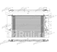 PRS1068 - Радиатор кондиционера (PATRON) Ford Mondeo 2 (1994-2001)