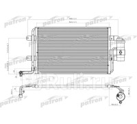 PRS1069 - Радиатор кондиционера (PATRON) Audi A3 8L (1996-2003)