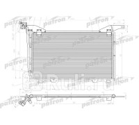 PRS1098 - Радиатор кондиционера (PATRON) Mercedes W210 (1995-2003)