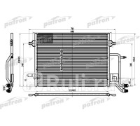 PRS1101 - Радиатор кондиционера (PATRON) Audi A6 C5 (1997-2004)