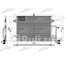 PRS1101 - Радиатор кондиционера (PATRON) Audi A6 C5 (1997-2004)