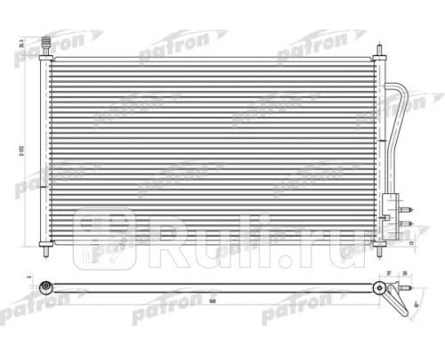 PRS1103 - Радиатор кондиционера (PATRON) Ford Focus 1 (1998-2001)