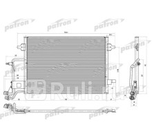 PRS1142 - Радиатор кондиционера (PATRON) Audi A6 C5 (1997-2004)