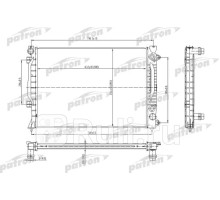 PRS3010 - Радиатор охлаждения (PATRON) Audi A6 C5 (1997-2004)