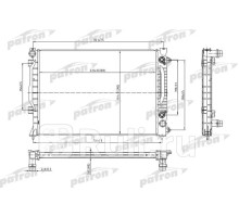 PRS3011 - Радиатор охлаждения (PATRON) Audi A6 C5 (1997-2004)