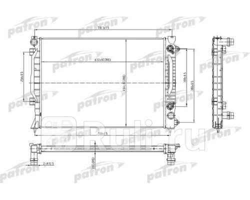 PRS3011 - Радиатор охлаждения (PATRON) Audi A6 C5 (1997-2004)