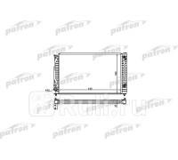 PRS3018 - Радиатор охлаждения (PATRON) Audi A4 B5 рестайлинг (1999-2001)