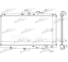 PRS3093 - Радиатор охлаждения (PATRON) Honda Accord 4 (1989-1994)