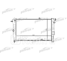 PRS3330 - Радиатор охлаждения (PATRON) Opel Vectra A рестайлинг (1992-1995)