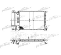 PRS3400 - Радиатор охлаждения (PATRON) BMW E30 (1982-1994)