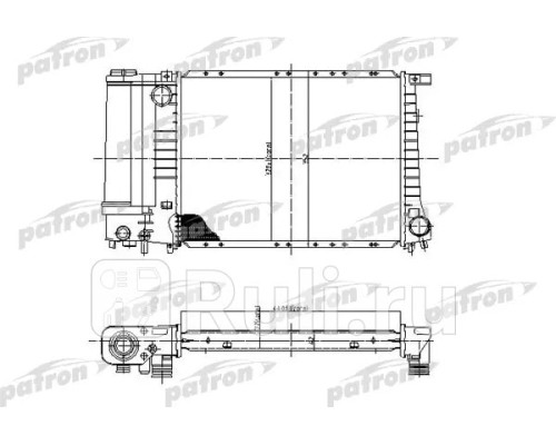 PRS3400 - Радиатор охлаждения (PATRON) BMW E36 (1990-2000)