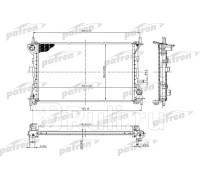 PRS3429 - Радиатор охлаждения (PATRON) Ford Focus 1 (1998-2001)