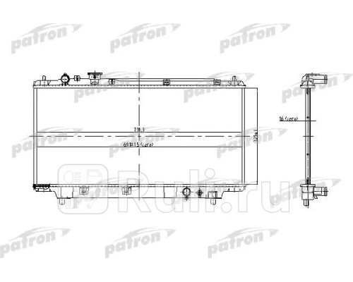 PRS3442 - Радиатор охлаждения (PATRON) Mazda 323 BA седан (1994-1998)