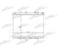 PRS3504 - Радиатор охлаждения (PATRON) Citroen C5 (2000-2004)