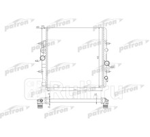 PRS3506 - Радиатор охлаждения (PATRON) Peugeot 206 (1998-2009)