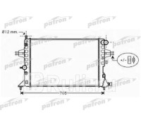 PRS3573 - Радиатор охлаждения (PATRON) Opel Zafira A (1999-2006)
