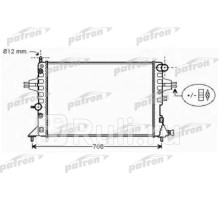 PRS3573 - Радиатор охлаждения (PATRON) Opel Zafira A (1999-2006)