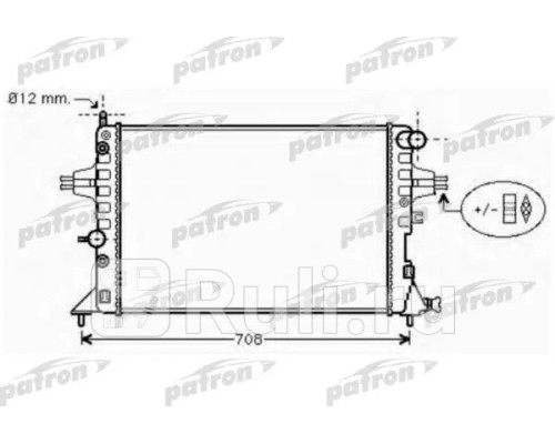 PRS3573 - Радиатор охлаждения (PATRON) Opel Zafira A (1999-2006)