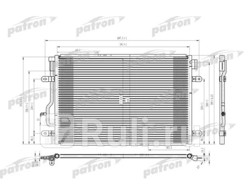 PRS3622 - Радиатор кондиционера (PATRON) Audi A4 B6 (2000-2006)