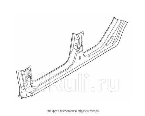 P78-0115 - Порог (1 шт.) левый/правый (PATRON) Citroen Berlingo (2012-2015)