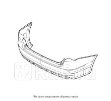 FOR07FI022P - Бампер задний (EUROBUMP) Ford Fiesta 5 (2002-2005)