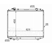 MZ0010 - Радиатор охлаждения (SAT) Ford Ranger (1999-2006)