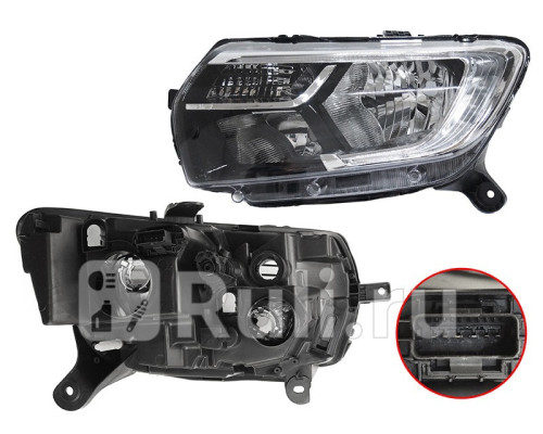 ST-551-11R8L - Фара левая (SAT) Renault Logan 2 рестайлинг (2018-)