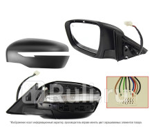 ST-DTU3-940-A2 - Зеркало левое (SAT) Nissan X-Trail T32 (2013-2016)