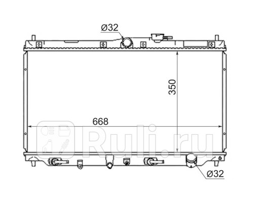 HD0002 - Радиатор охлаждения (SAT) Honda Accord 4 (1989-1994)