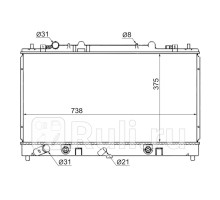 MZ0005-1 - Радиатор охлаждения (SAT) Mazda 6 GG (2002-2008)