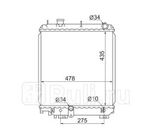 TY0063-1 - Радиатор охлаждения (SAT) Toyota Dyna (1995-1999)