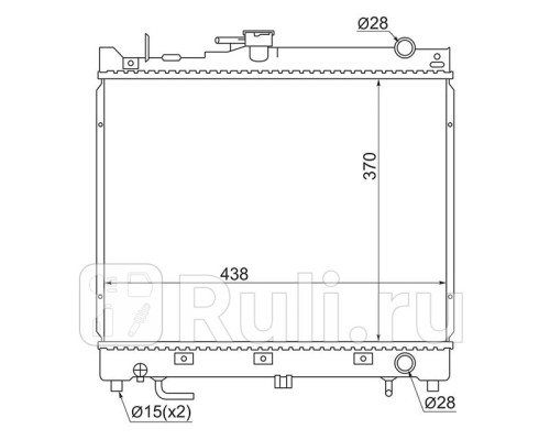 SK0005 - Радиатор охлаждения (SAT) Suzuki Jimny (1998-2018)