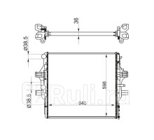 IV0004 - Радиатор охлаждения (SAT) Iveco Daily (2011-2014)