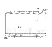 NS0001-14 - Радиатор охлаждения (SAT) Nissan Sunny FB14 (1993-1999)