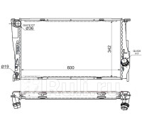BW0003-05 - Радиатор охлаждения (SAT) BMW E90/E91 (2005-2008)